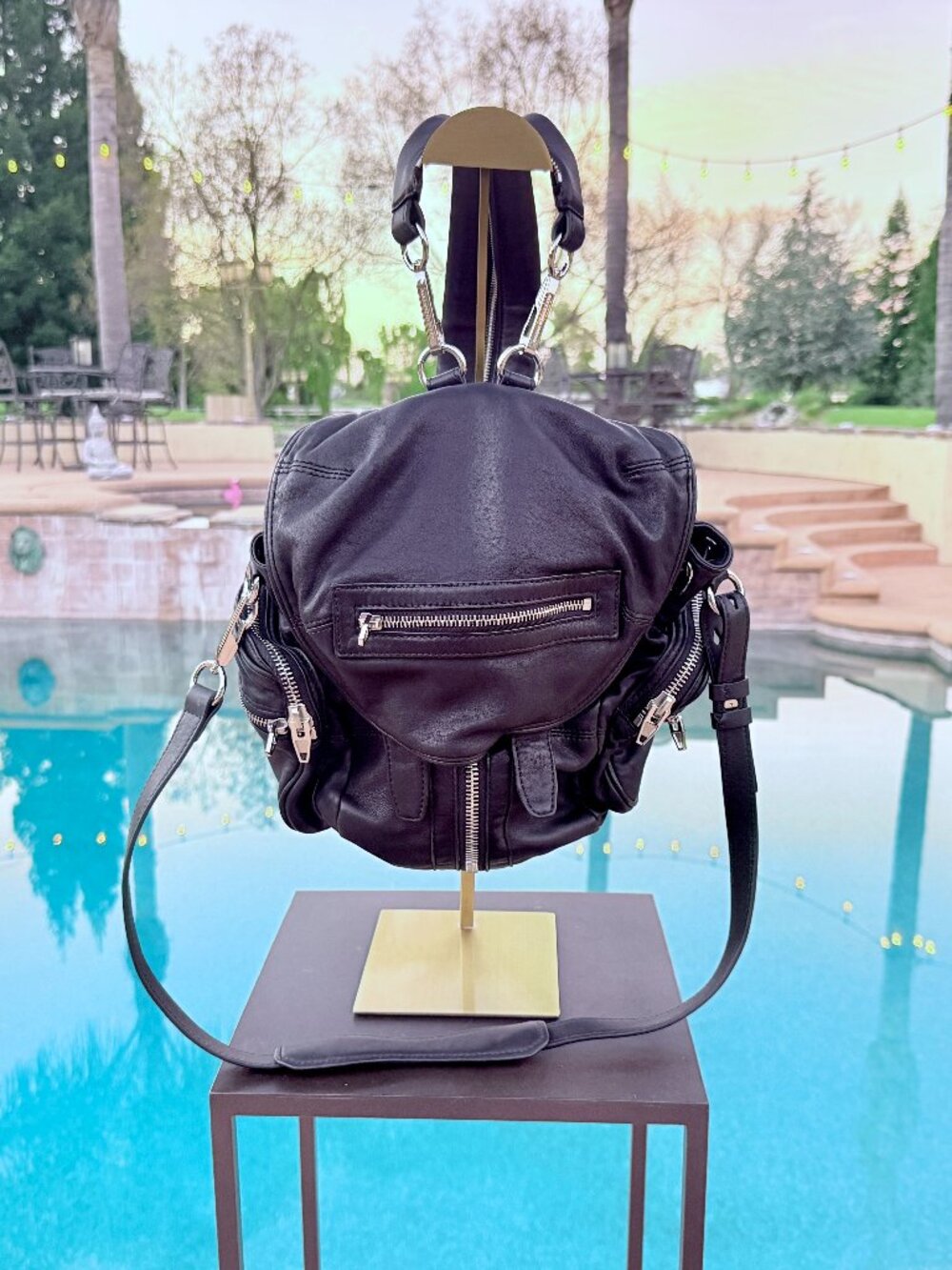Alexander Wang Backpack w/ Silver Hardware Medium